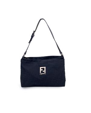 FENDI Borsa a Tracolla in Tela Col. Nero M