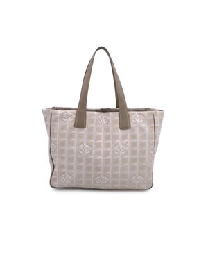 CHANEL Borsa Shopper Vintage in Tela Col. Beige Classic CC Shopping M