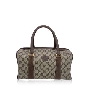 GUCCI Borsa a Mano Vintage in Tela Col. Beige Boston M