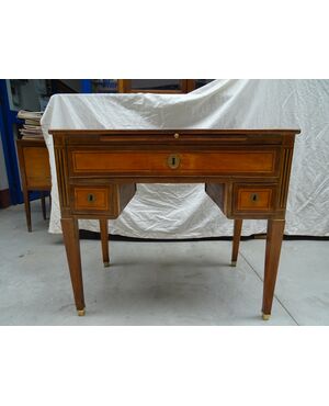 Scrittoio Luigi XVI d'epoca in ciliegio e palissandro seconda metà del 1700 Francia