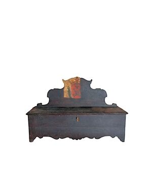 Panca laccata e dipinta