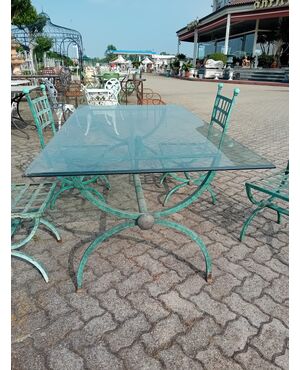 Tavolo rettangolare in ferro 100x190 H 73