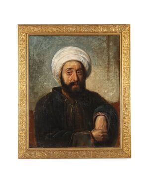 Dipinto Ritratto di Arabo con Turbante