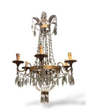 Lampadario a sei luci XX secolo