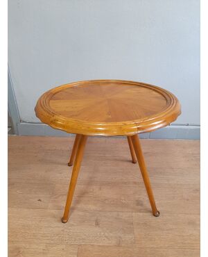 TAVOLINO BASSO DA SALOTTO IN STILE PAOLO BUFFA IN CILIEGIO ORIGINALE ANNI 50