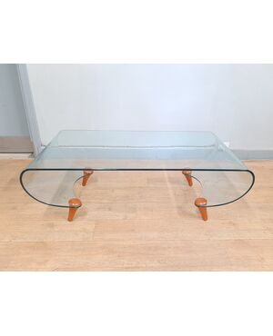 TAVOLINO DI DESIGN TANGO DI FABIO DI BARTOLOMEI PER FIAM ANNI 90 CON MARCHIO