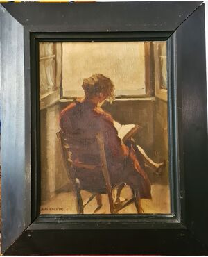 ANACLETO MARGOTTI “Donna seduta 50” 