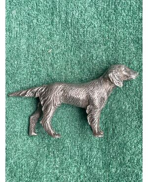 Small dog in silver. France.     