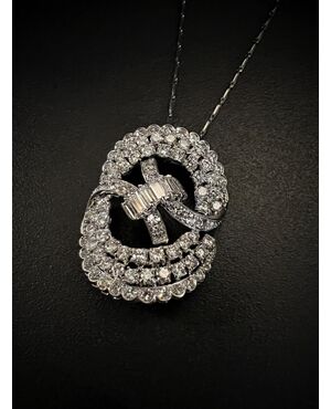Pendente  con  Diamanti   4 ct.