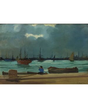 RENATO NATALI  "MARINA" -  DIPINTO NEL 1959