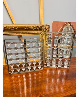 Coppia di stampini anni'30 per cioccolato e biscotti, rarità, in metallo, 36x27cm.