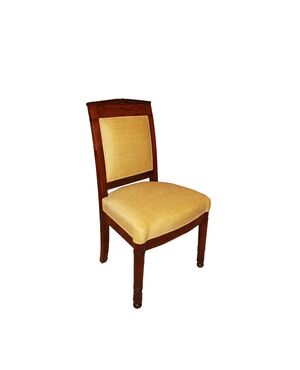 Sedia Francese stile Impero in Legno di Mogano del 1800