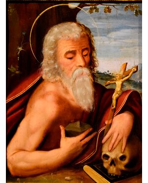 San Girolamo, cerchia Giuseppe Mazzuoli ,detto il Bastarolo (Ferrara 1536 - 1589)