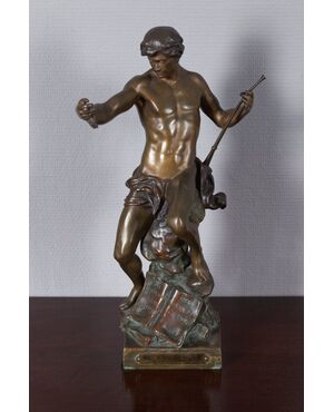 Statua di bronzo di E. Picault dell'800