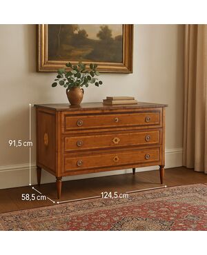 Cassettone Neoclassico Lombardia Fine XVIII Secolo