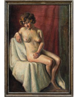 Pittore bohémien francese (inizi XX sec.) - Nudo femminile.