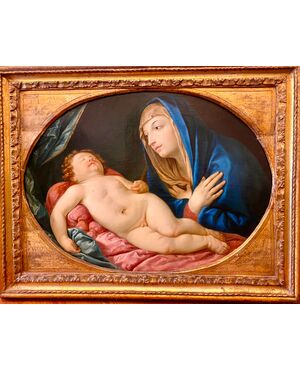 Madonna con il bambino dormiente