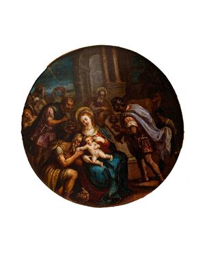 XVII secolo, Scuola fiamminga, Adorazione dei Magi