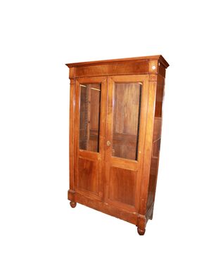 Vetrina Libreria Direttorio in legno di mogano Francese della seconda metà del 1800