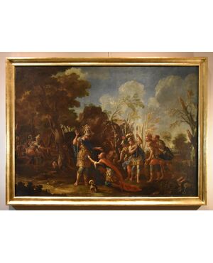 Alessandro Magno concede clemenza ai Persiani, Francesco Fontebasso (Venezia 1709 - Venezia 1769)