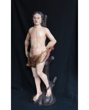 Scultura lignea: San Sebastiano, Italia, '700