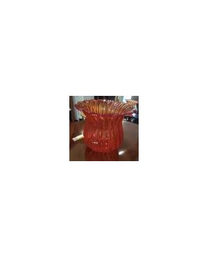 Vaso in vetro arancione