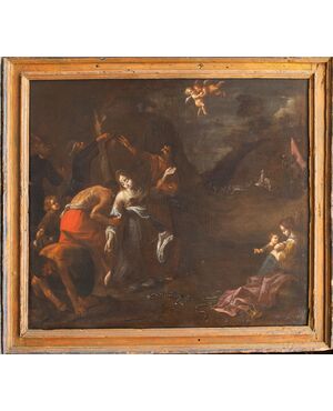 Martirio di Santa - Giovanni Claret (Bruxelles?, 1599 – Savigliano, 2 ottobre 1679) - olio su tela firmato