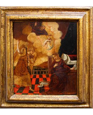 Scuola dalmata cretese, XVII secolo, Annunciazione