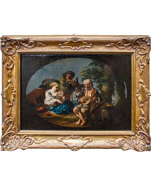 Paolo Monaldi (Roma, 1710 - dopo il 1779), attr., Scena di genere