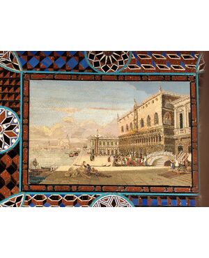 Straordinario micromosaico, veneziano.