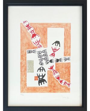 “Opale 7” - Litografia Giuseppe Capogrossi (1900-1972)