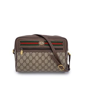 GUCCI Borsa a Tracolla Vintage in Tela Col. Beige Ophidia M