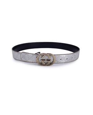 GUCCI Cintura in Pelle Col. Argento