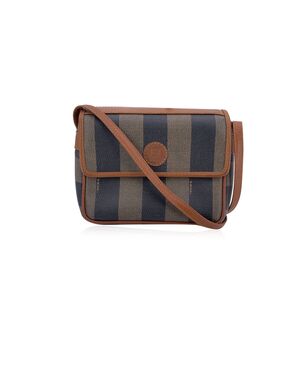 FENDI Borsa a Tracolla Vintage in Tela Col. Marrone S