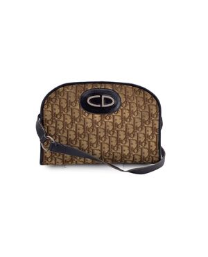 DIOR Borsa a Tracolla Vintage in Tela Col. Marrone M