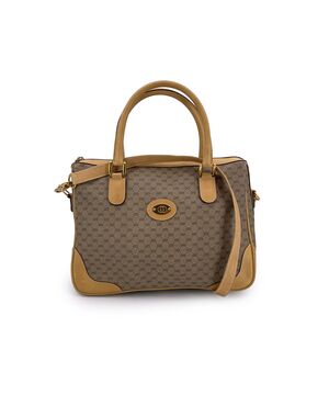 GUCCI Borsa a Mano Vintage in Tela Col. Beige M