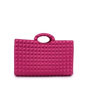 VALENTINO GARAVANI Borsa a Mano in Plastica Col. Rosa Le Troisieme M