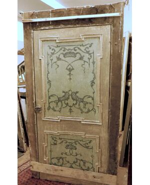 ptl357 lacquered door with frame, size h cm 221 x width. 110 cm     