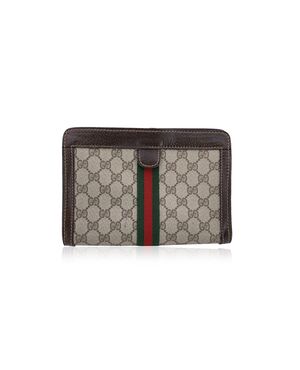 GUCCI Pochette Vintage in Tela Col. Beige Ophidia S