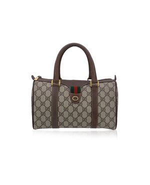 GUCCI Borsa a Mano Vintage in Tela Col. Beige Ophidia M