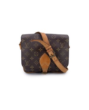 LOUIS VUITTON Borsa a Tracolla Vintage in Tela Col. Marrone Cartouchiere M
