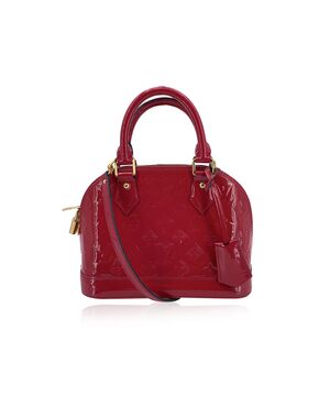 LOUIS VUITTON Borsa a Mano in Pelle Lucida Col. Rosso Alma BB S