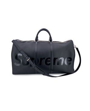 LOUIS VUITTON Borsa da Viaggio in Pelle Col. Nero Keepall L