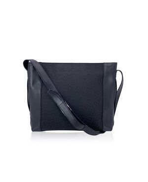 CELINE Borsa a Tracolla Vintage in Cotone Col. Nero M