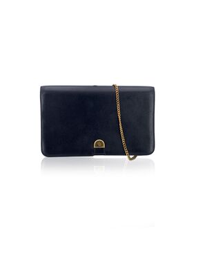DIOR Borsa a Tracolla Vintage in Pelle Col. Blu S