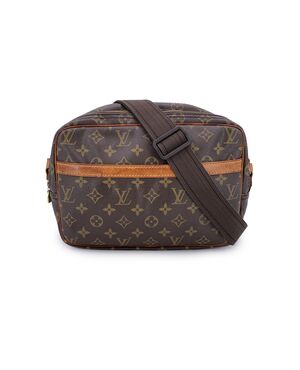 LOUIS VUITTON Borsa a Tracolla in Tela Col. Marrone Reporter M