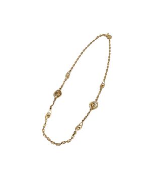 YVES SAINT LAURENT Collana Vintage in Metallo Col. Oro