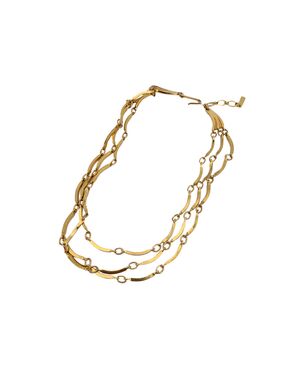 YVES SAINT LAURENT Collana Vintage in Metallo Col. Oro
