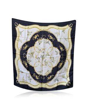 HERMES Foulard in Seta Col. Bianco Carre 90
