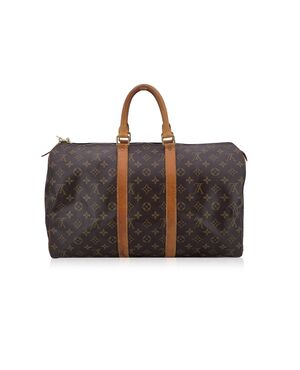 LOUIS VUITTON Borsa da Viaggio Vintage in Tela Col. Marrone Keepall M